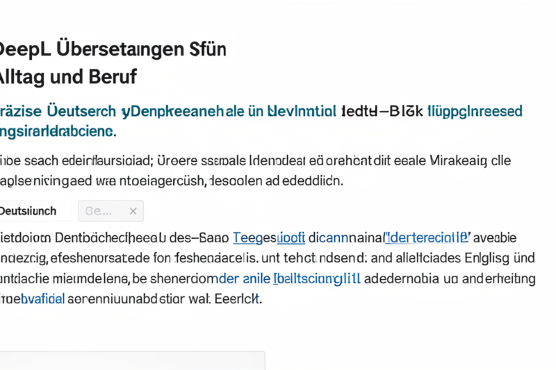 DeepL Deutsch Englisch